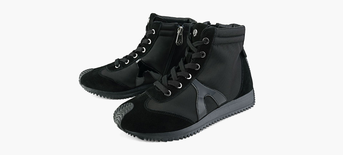 WISHBONE PARISHIGHTOPSNEAKER in BLACK view 4