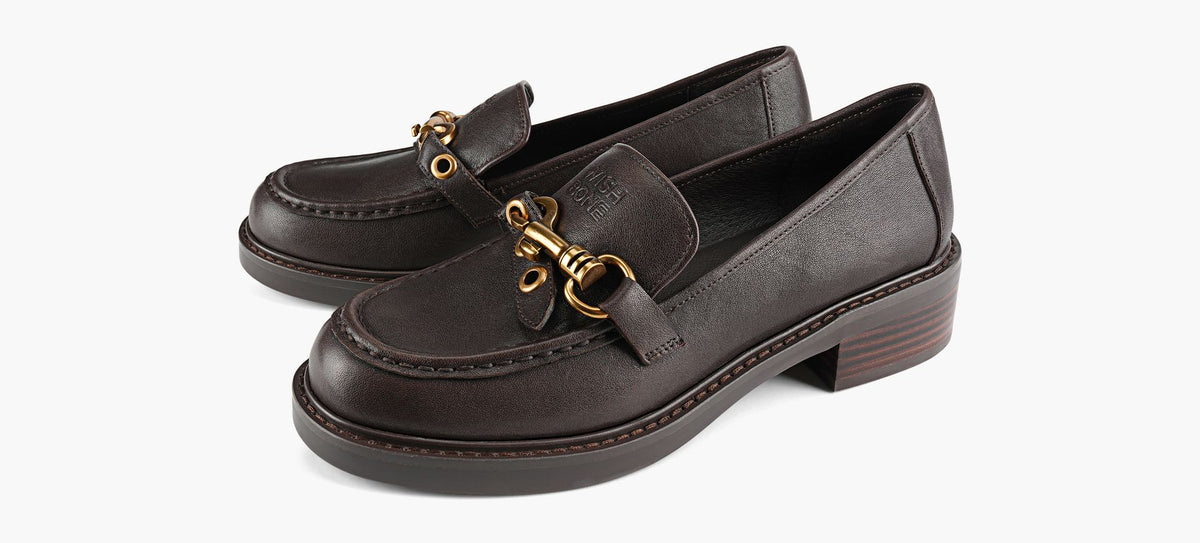WISHBONE CHARLOTTEL en BRUN vue 4