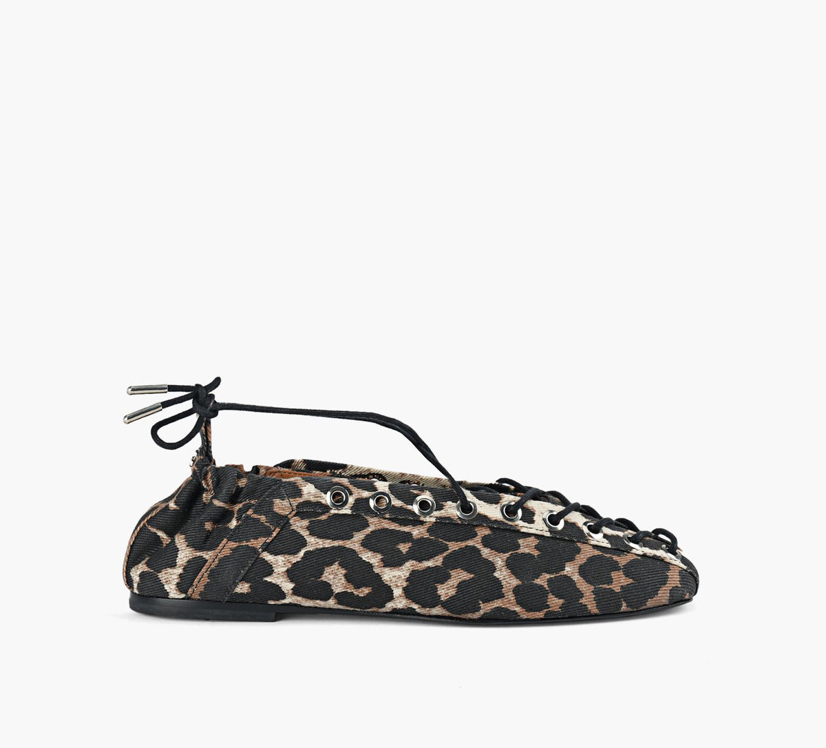 GANNI BALLERINEAVECILLETSLACER en TAN vue 7