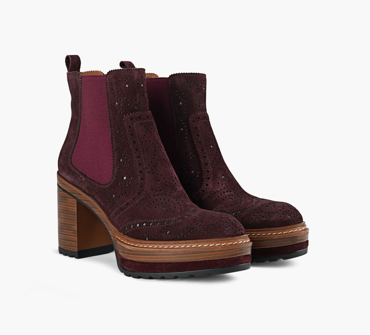 BROWNS COUTURE LILLYCHELSEA in BURGUNDY view 2
