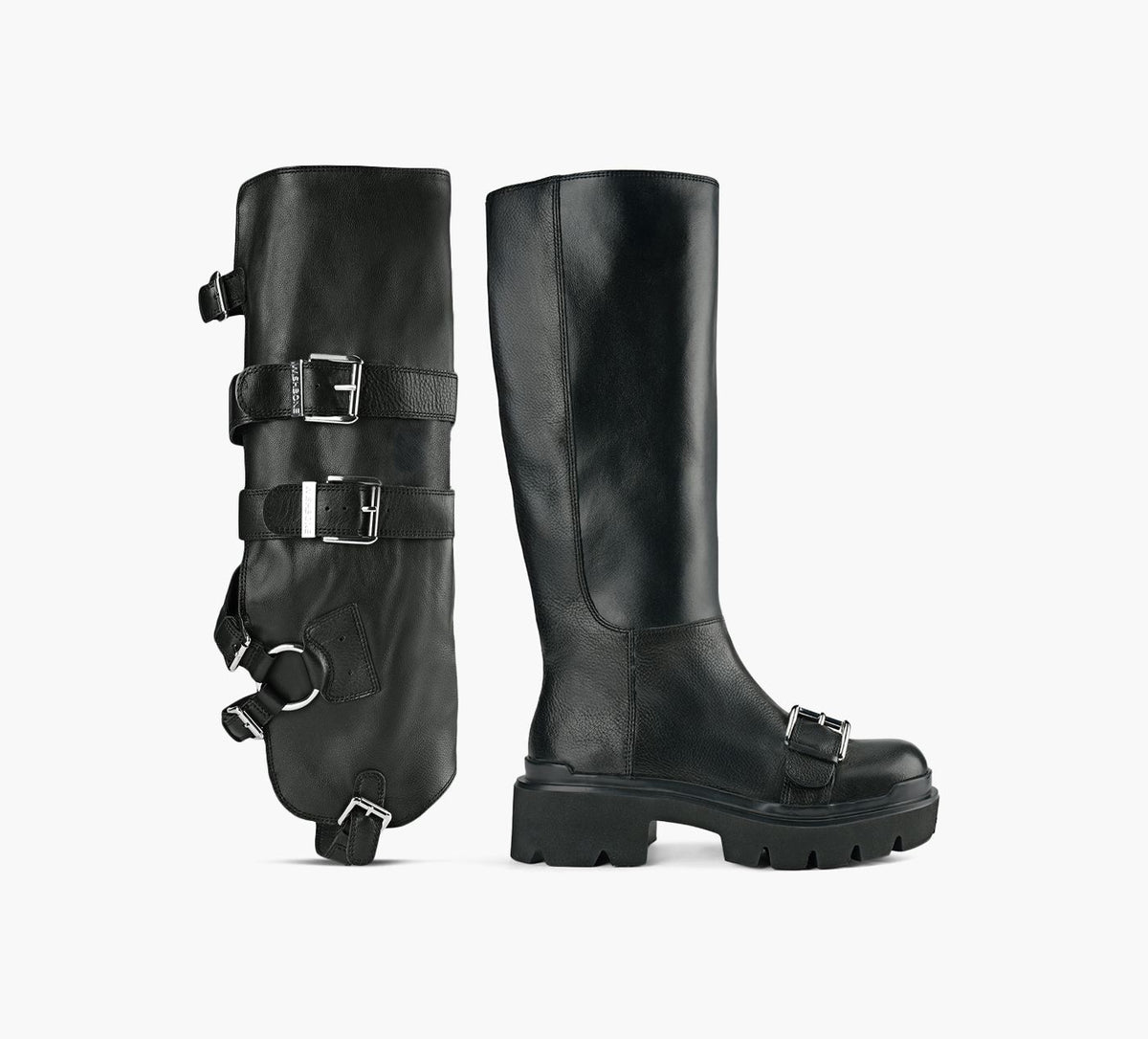 WISHBONE BLAIRMOTOBOOT in BLACK view 1c