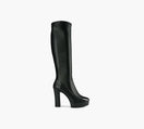 WISHBONE KYLEPLATFORMBOOT in BLACK