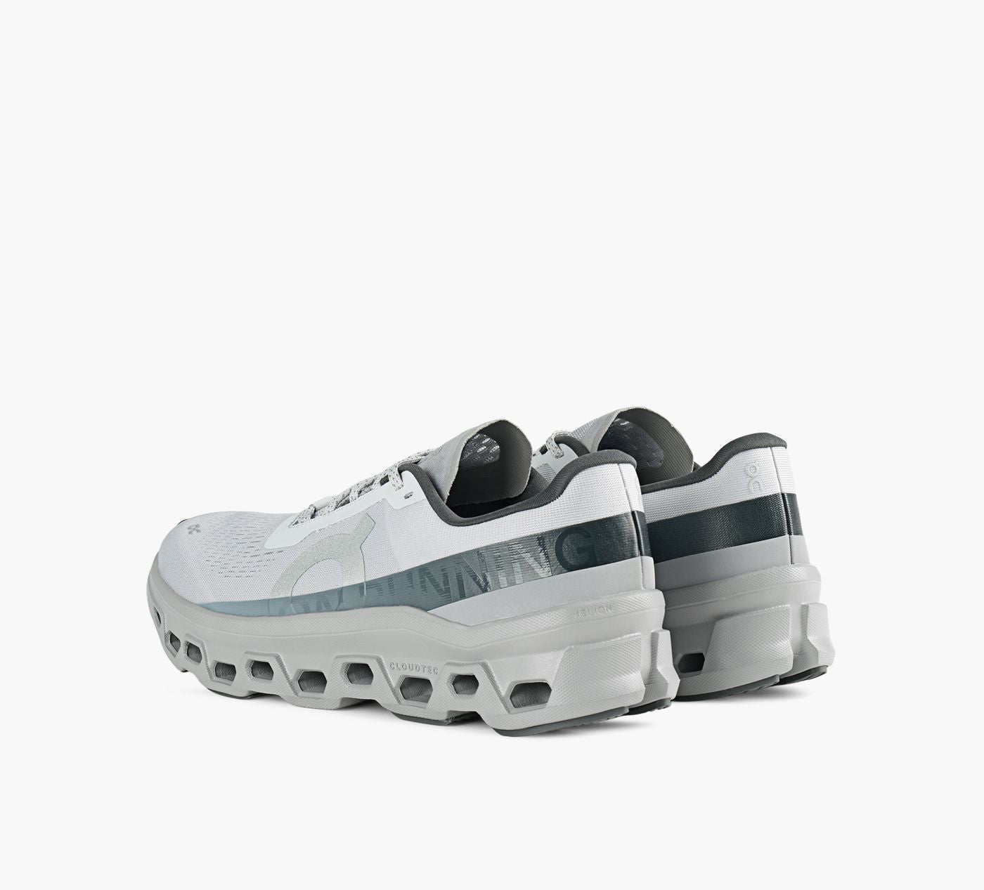 ON CLOUDMONSTER1 in GREY view 3