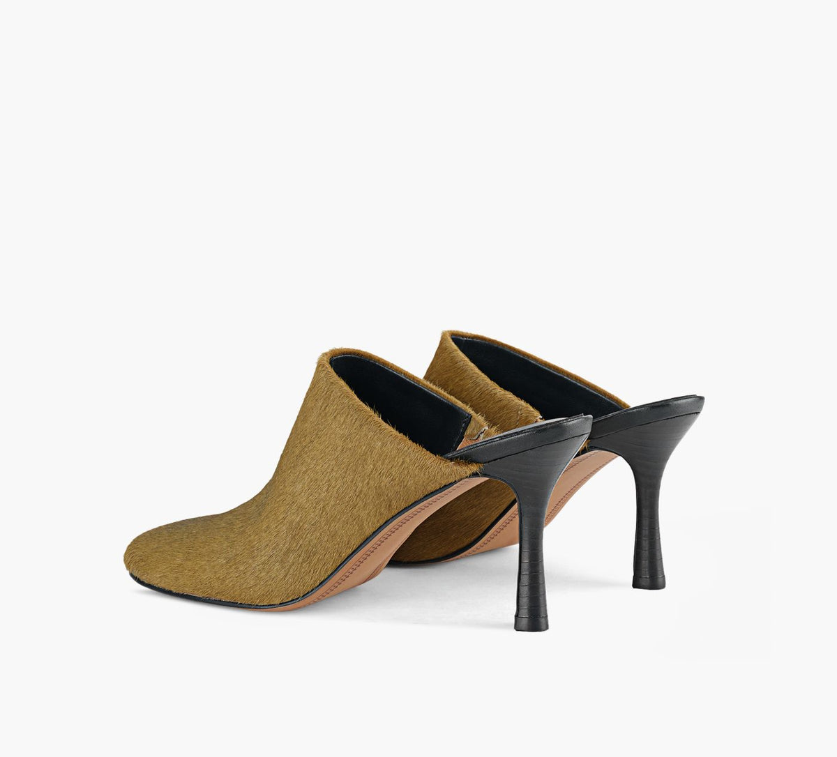 B2 COPENHAGENMULEHEEL in KHAKI view 3