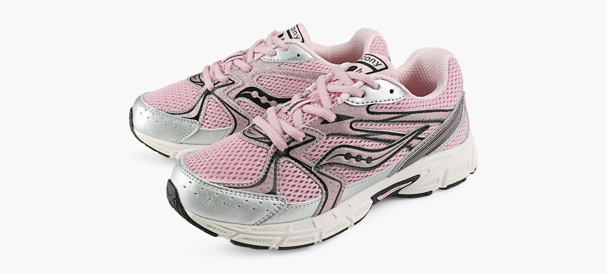 SAUCONY BASKETRIDEMILLENNIUMKDZ en ROSE PALE vue 4
