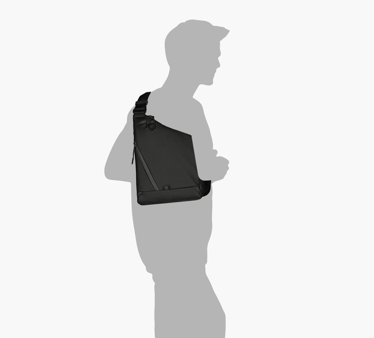 BOSS STENSONBODYBAG in BLACK view 3
