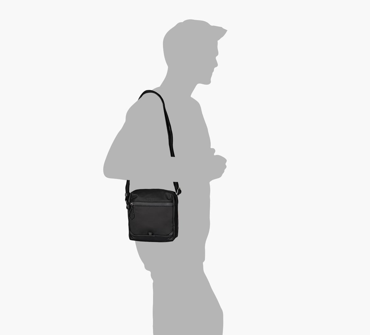 BOSS STENSONCROSSBODY in BLACK view 3