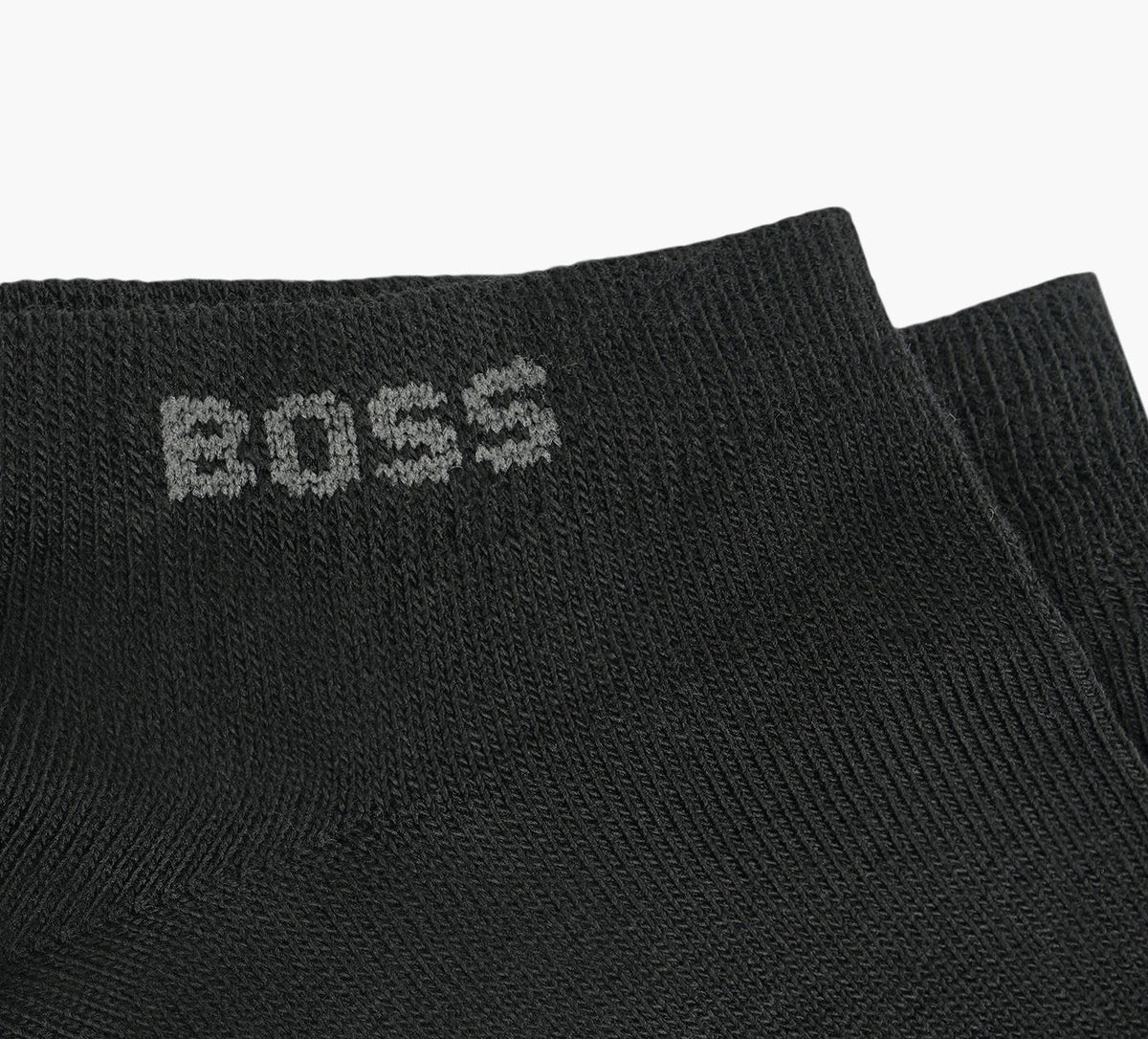 BOSS 3PACKANKLELENGTHLOGOSOCKS in BLACK view 3