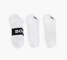 BOSS 3PACKANKLELENGTHLOGOSOCKS in WHITE