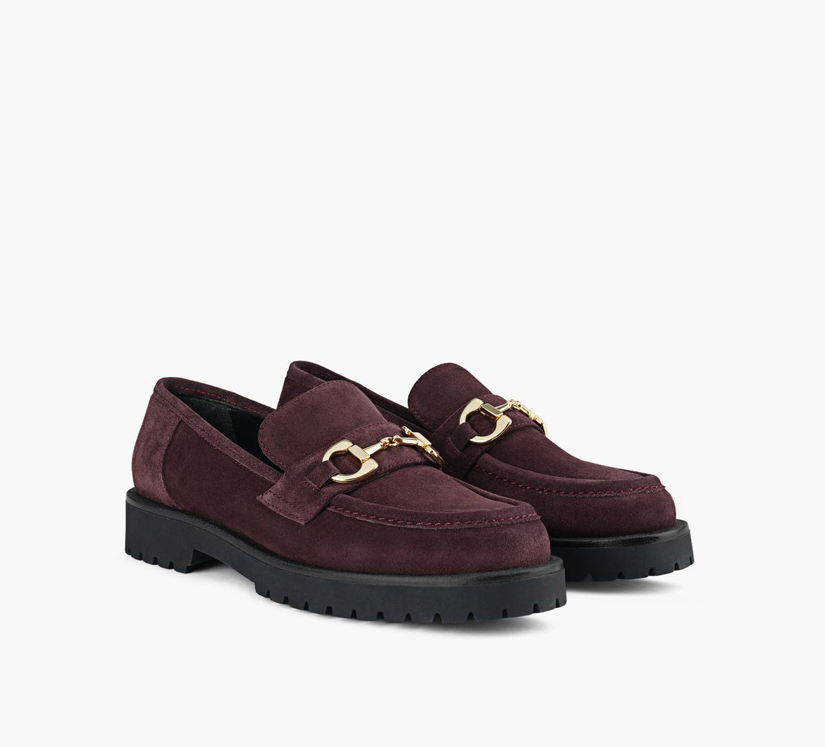 BROWNS DARCYLOAFER in BURGUNDY view 2