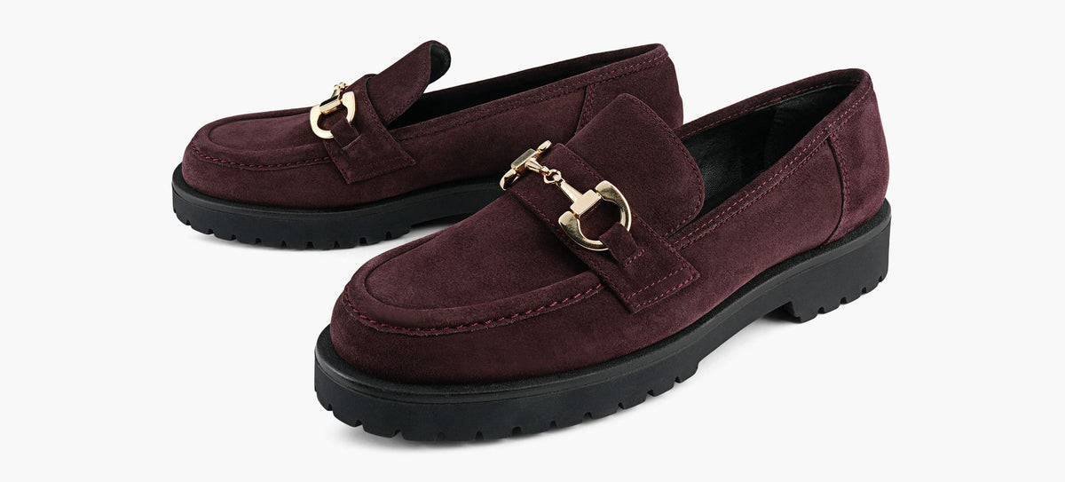 BROWNS DARCYLOAFER in BURGUNDY view 4