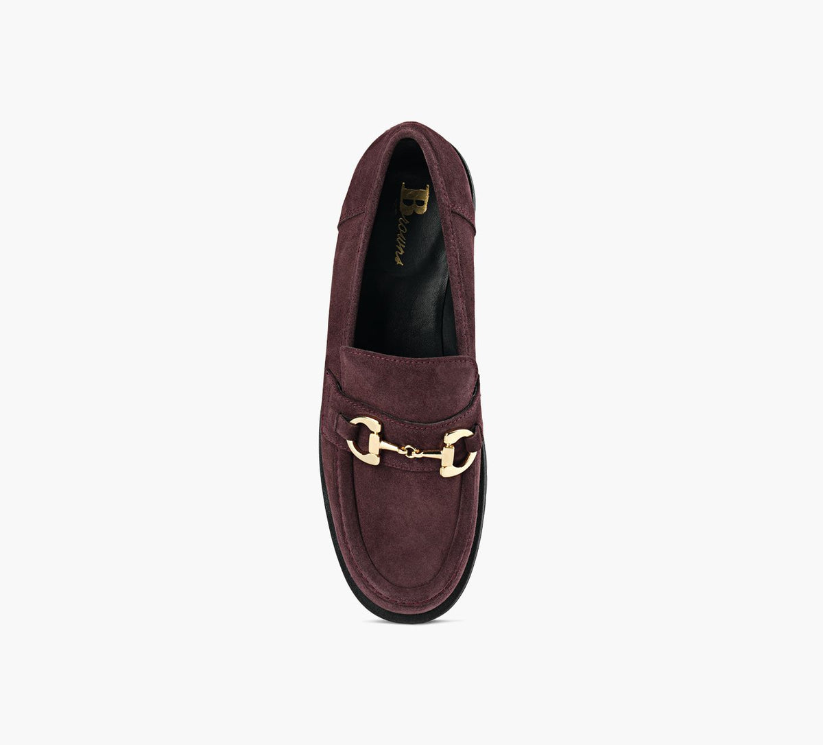 BROWNS DARCYLOAFER in BURGUNDY view 1c