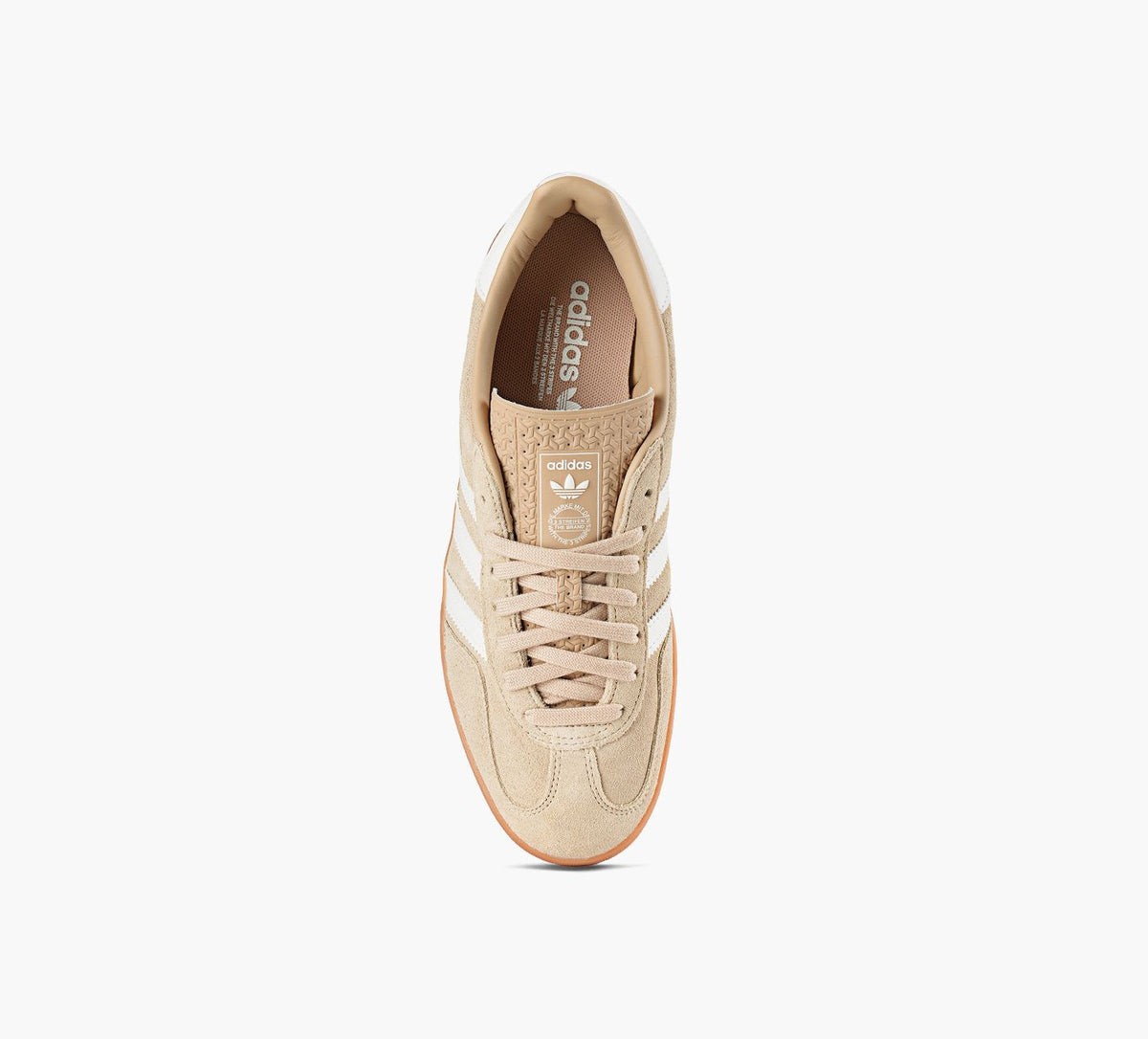 ADIDAS BASKETGAZELLEINDOOR en BEIGE vue 1c