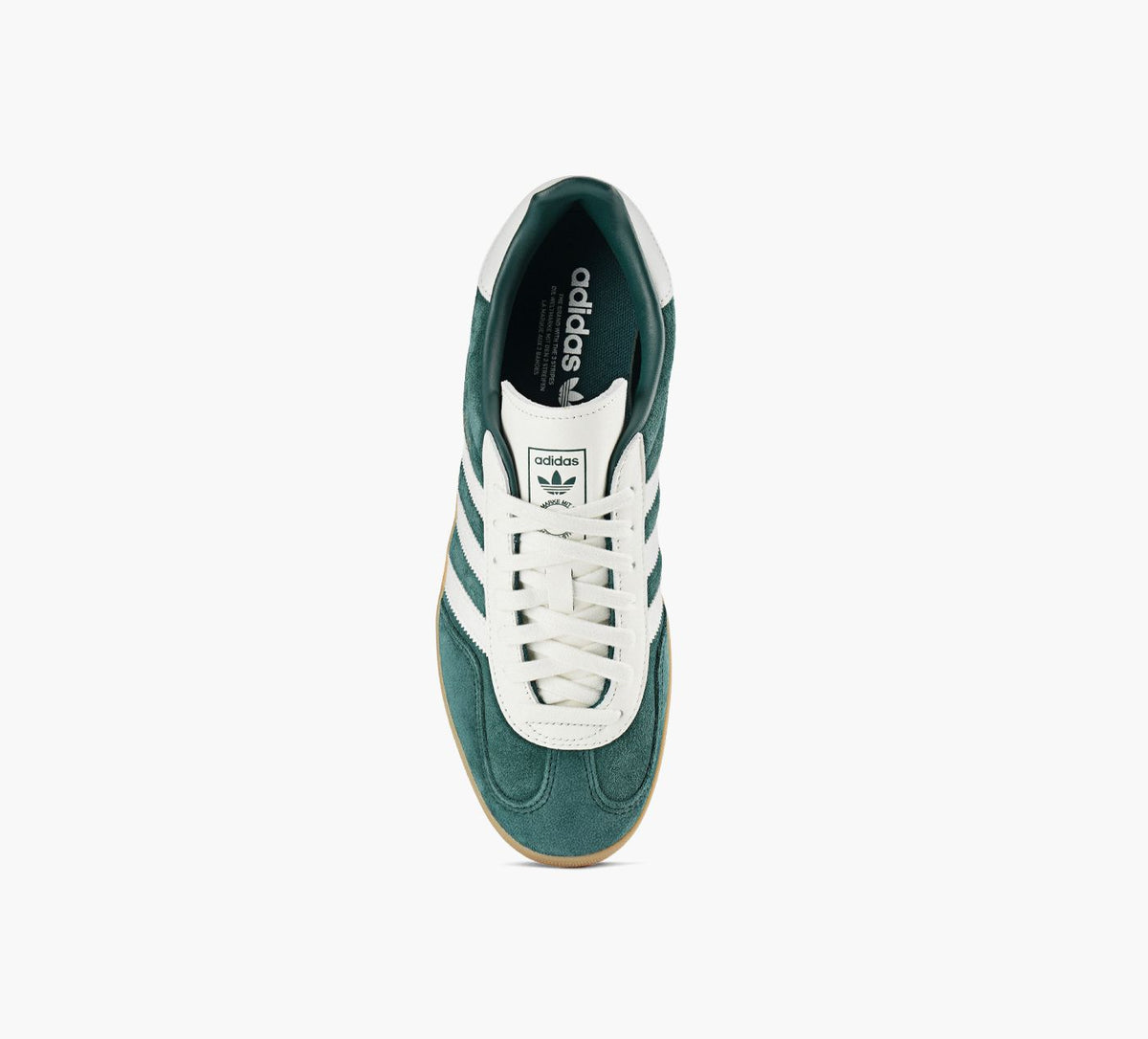 ADIDAS BASKETGAZELLEINDOOR en VERT vue 1c