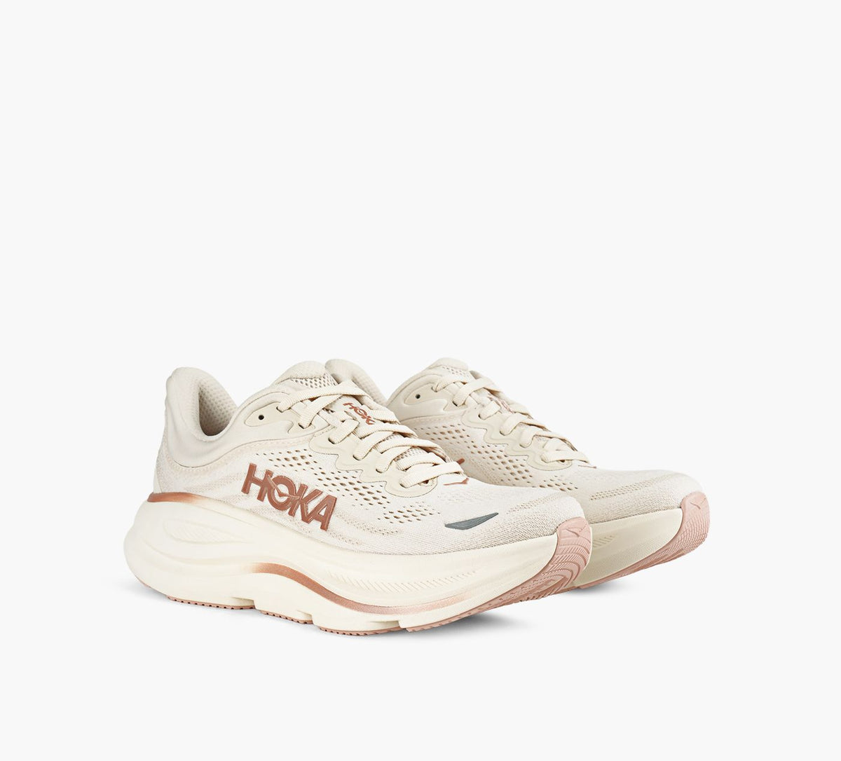HOKA BONDI9 in BEIGE view 2