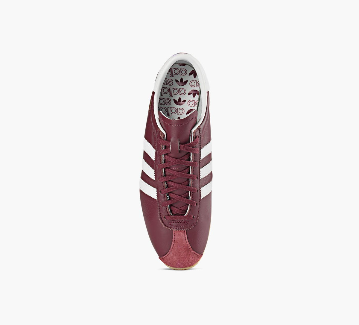 ADIDAS PARIS in BURGUNDY view 1c