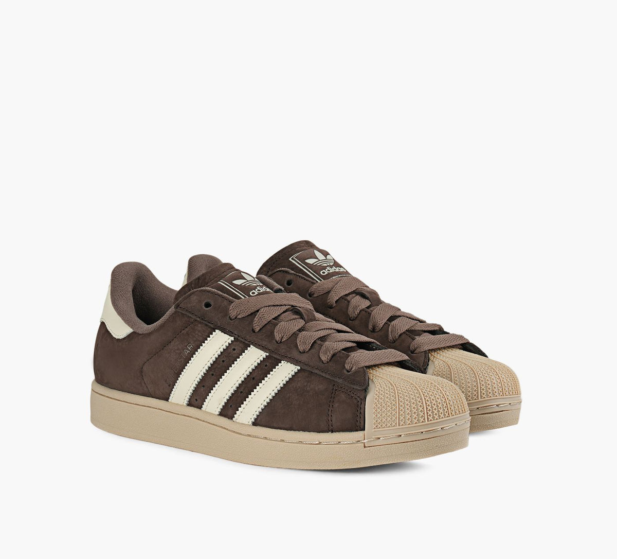 ADIDAS SUPERSTARII en BRUN vue 2