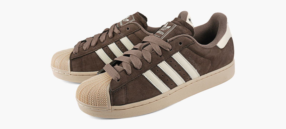 ADIDAS SUPERSTARII en BRUN vue 4