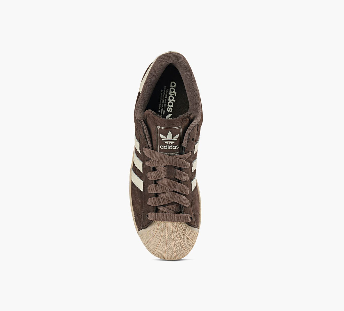 ADIDAS SUPERSTARII en BRUN vue 1c