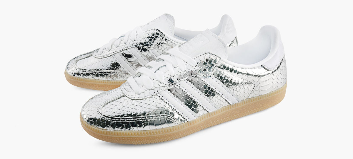 ADIDAS SAMBAOG in SILVER view 4