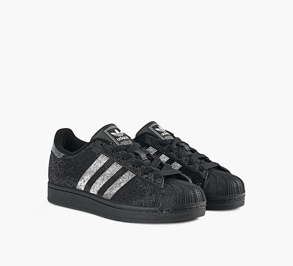 ADIDAS SUPERSTARII en NOIR vue 2