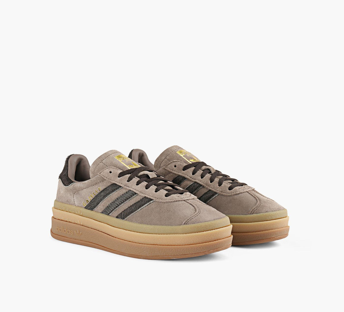 ADIDAS BASKETGAZELLEBOLD en TAUPE vue 2