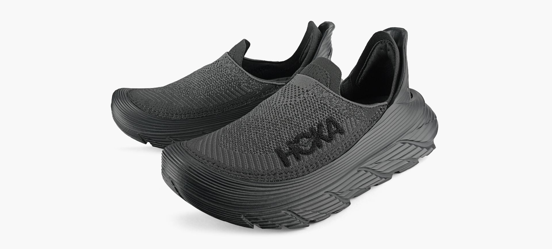 HOKA RESTORETC in BLACK view 4
