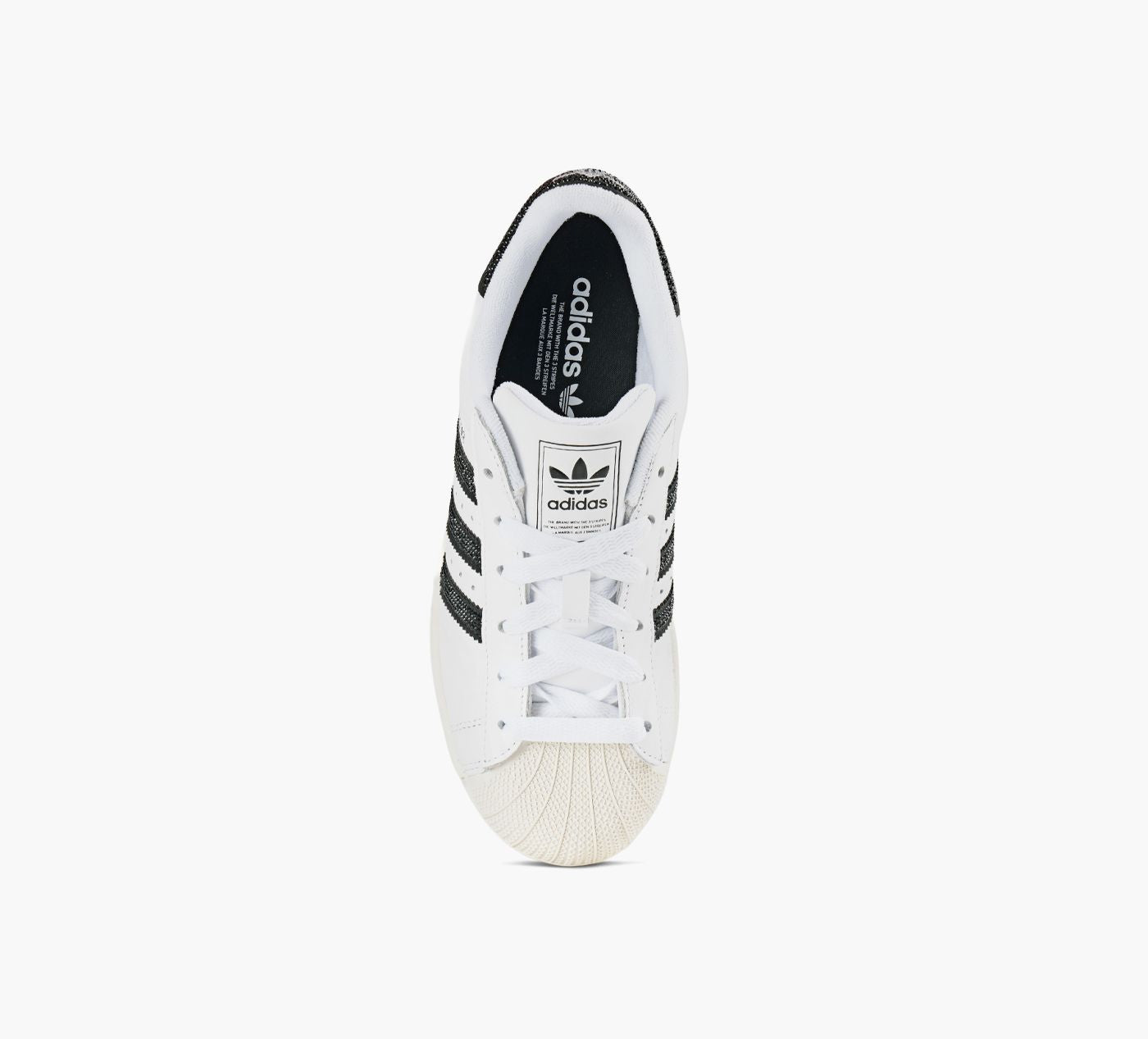ADIDAS SUPERSTARII en BLANC vue 1c