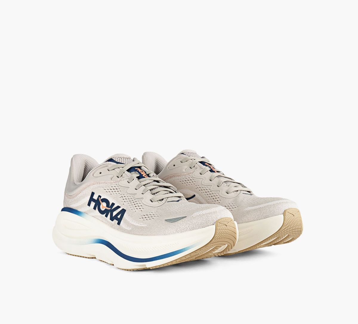 HOKA BONDI9WIDE in WHITE view 2
