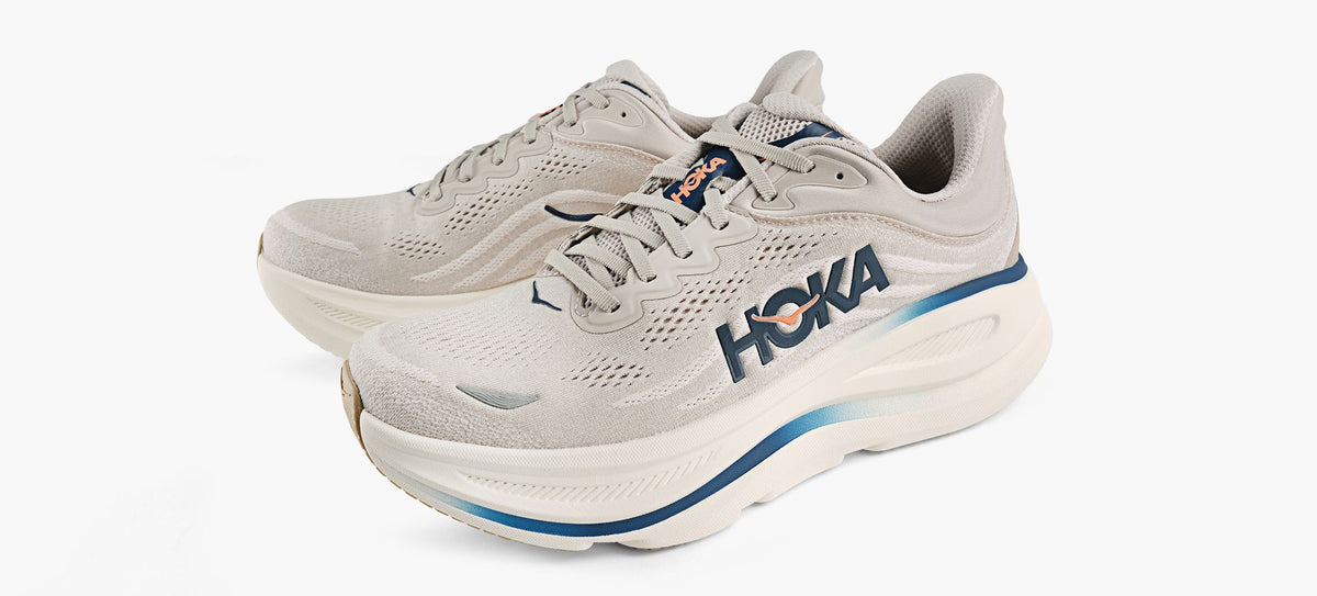 HOKA BONDI9WIDE in WHITE view 4