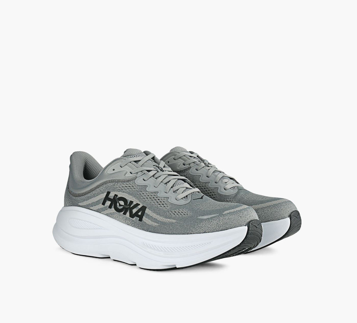 HOKA BONDI9WIDE in GREY view 2
