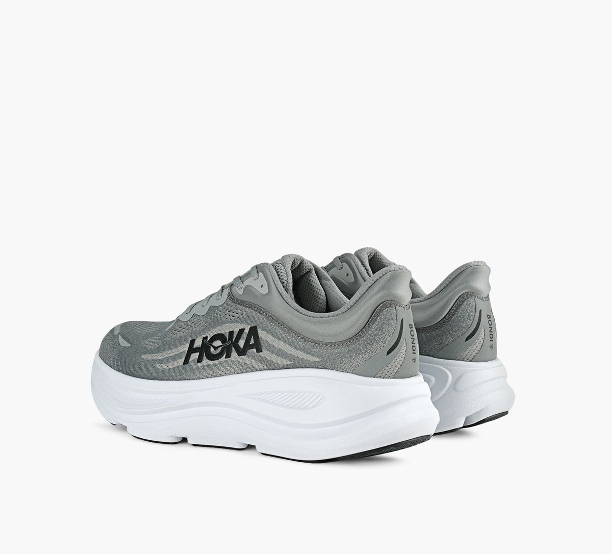 HOKA BONDI9WIDE in GREY view 3