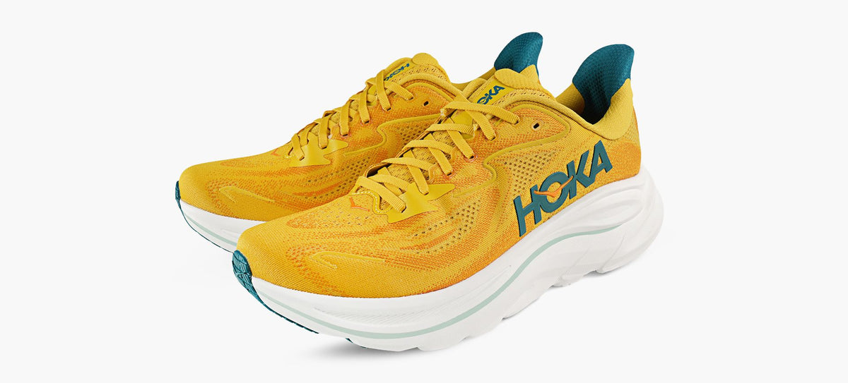 HOKA CLIFTON10 en JAUNE vue 4