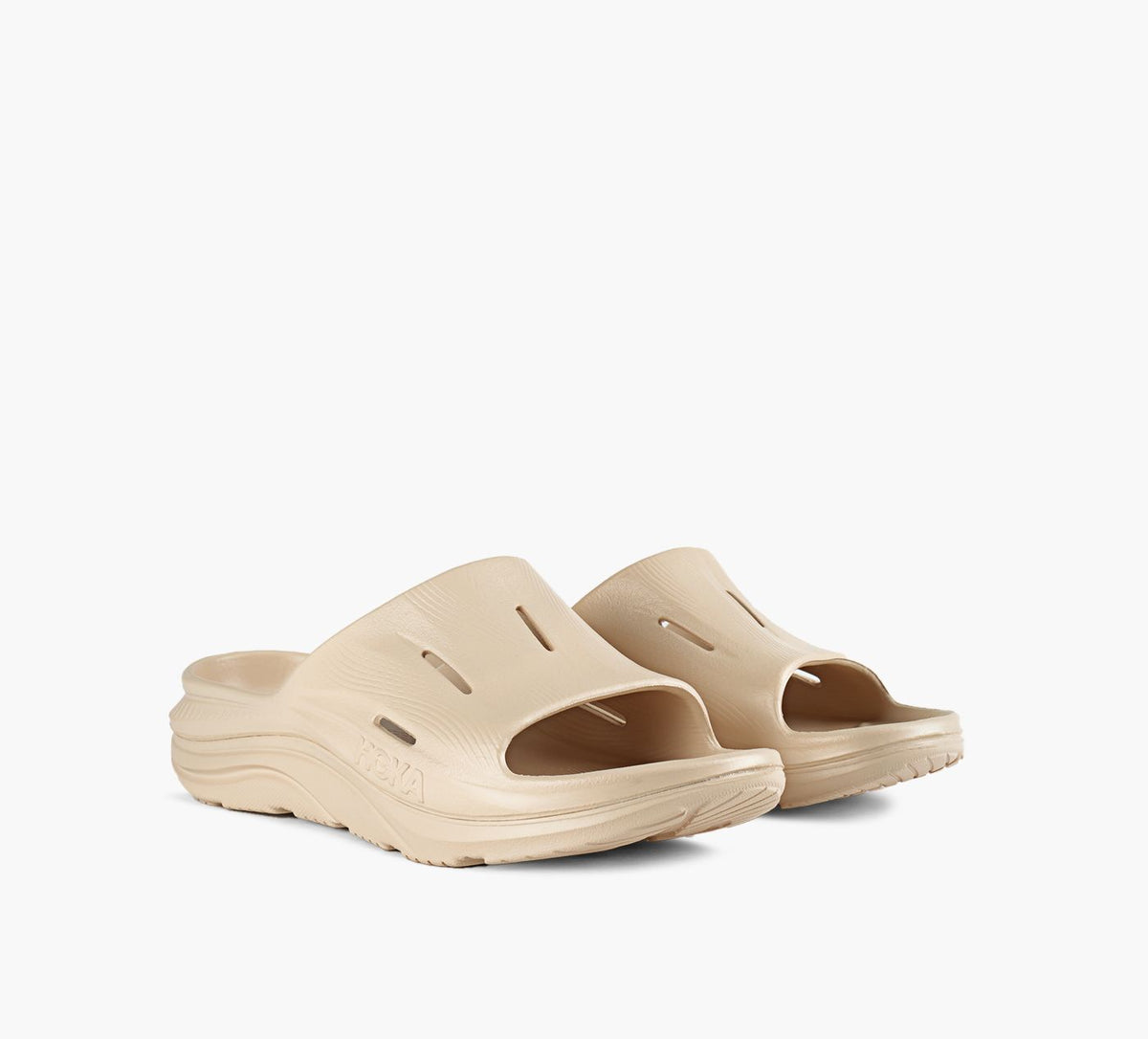 HOKA ORARECOVERYSLIDE3 in BEIGE view 2