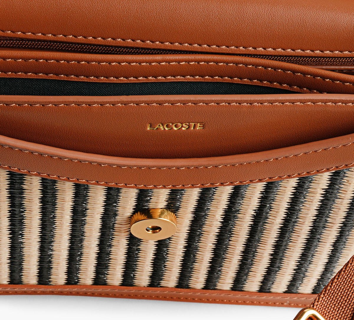 LACOSTE FLAPSHOULDERBAG in TAN view 1c