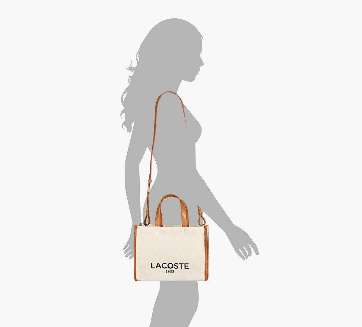 LACOSTE LARGESHOPPINGBAG in BEIGE view 4