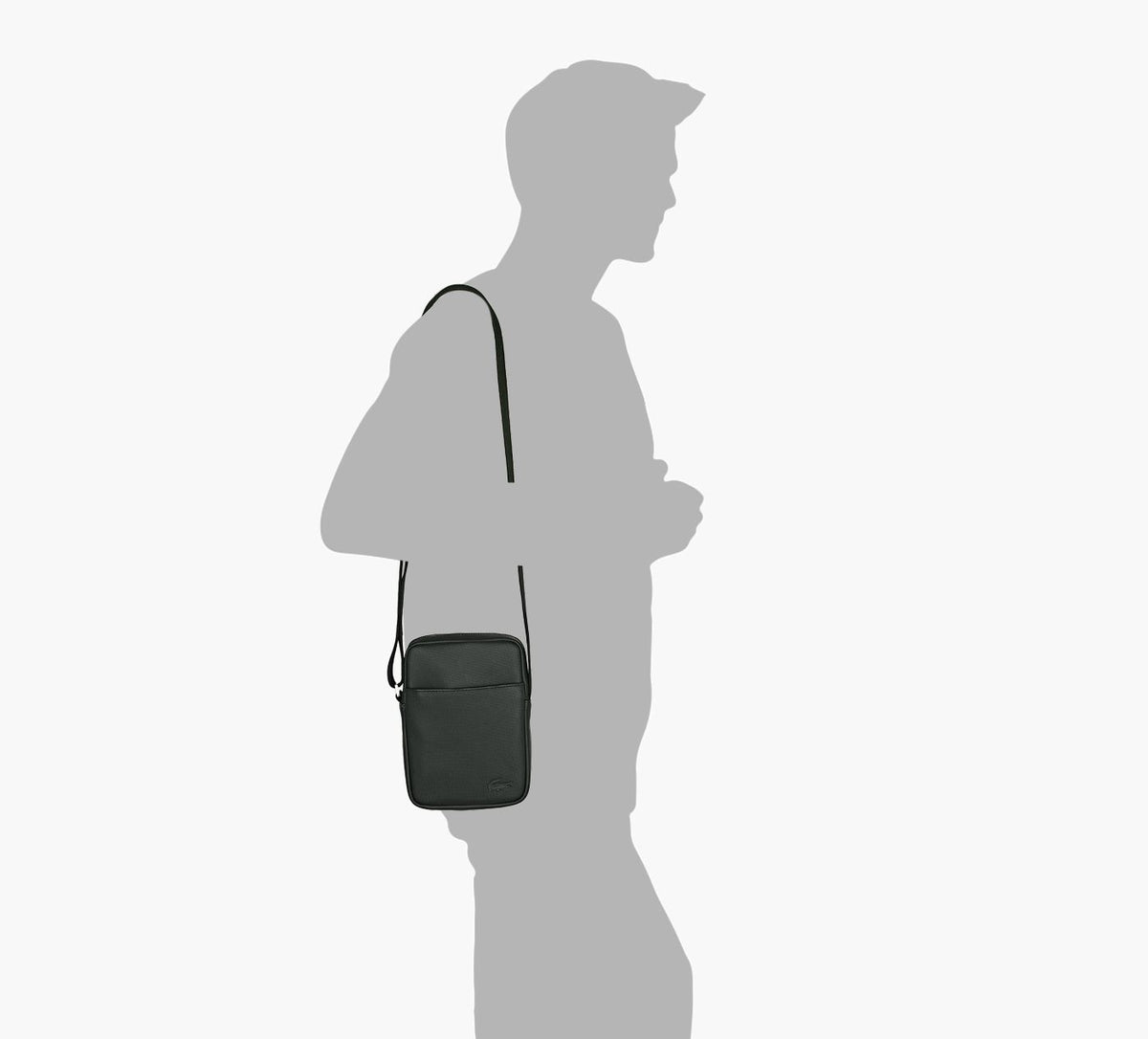 LACOSTE SLIMVERTICALCAMERABAG in BLACK view 1c