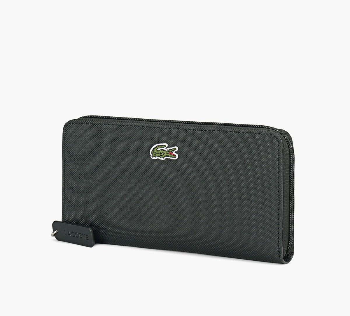 LACOSTE L1212CONCEPTLARGEZIPUPBILLFOL in BLACK view 2