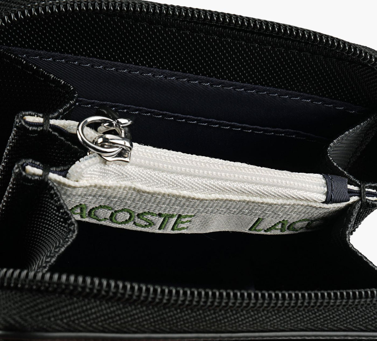 LACOSTE PORTEFEUILLEZIPTP en NOIR vue 3