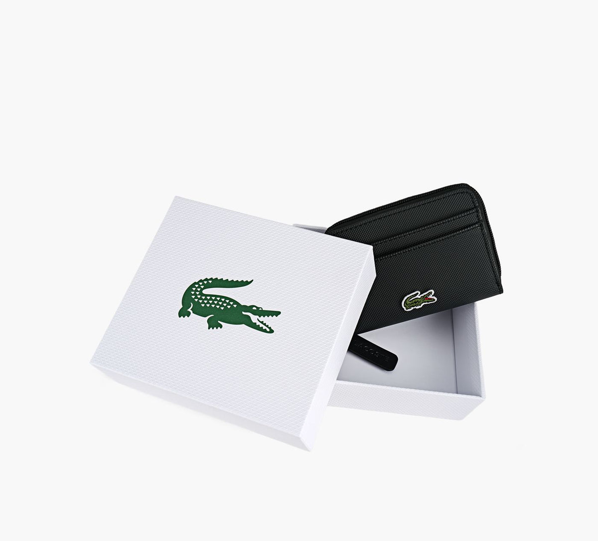 LACOSTE PORTEFEUILLEZIPTP en NOIR vue 1c
