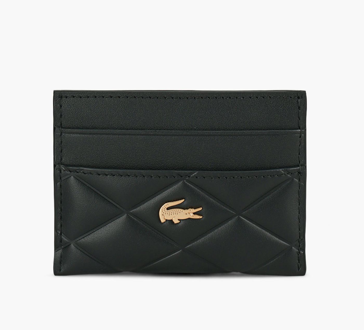 LACOSTE CRCODELLELEATHERCARDHOLDER in BLACK