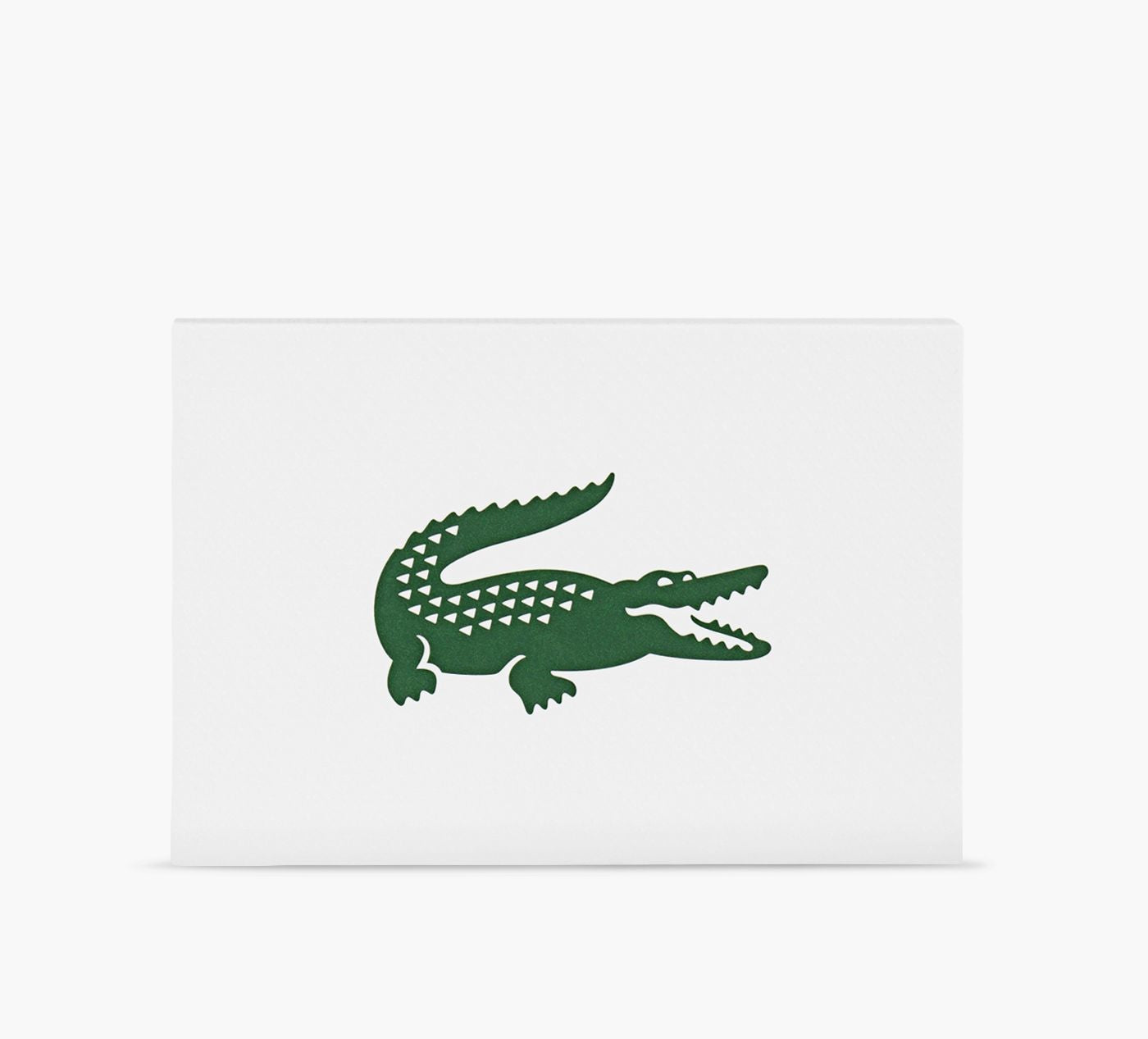 LACOSTE CRCODELLELEATHERCARDHOLDER in BLACK view 3