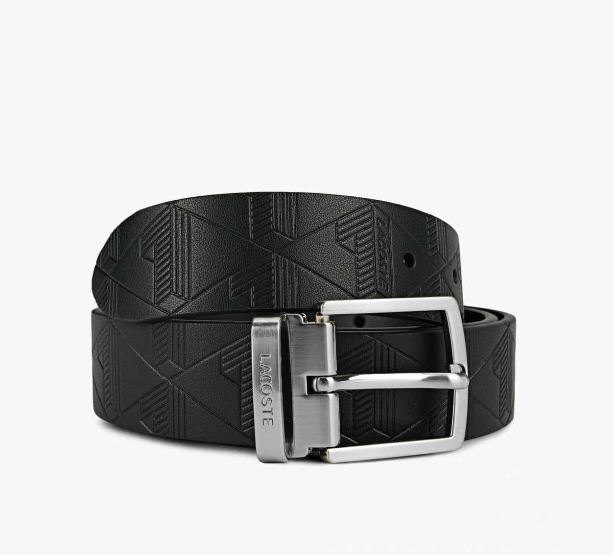 LACOSTE Coffretcadeauceintureencuirlisseetboucle en NOIR vue 1c