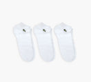LACOSTE UnisexAnkleSock3P in WHITE
