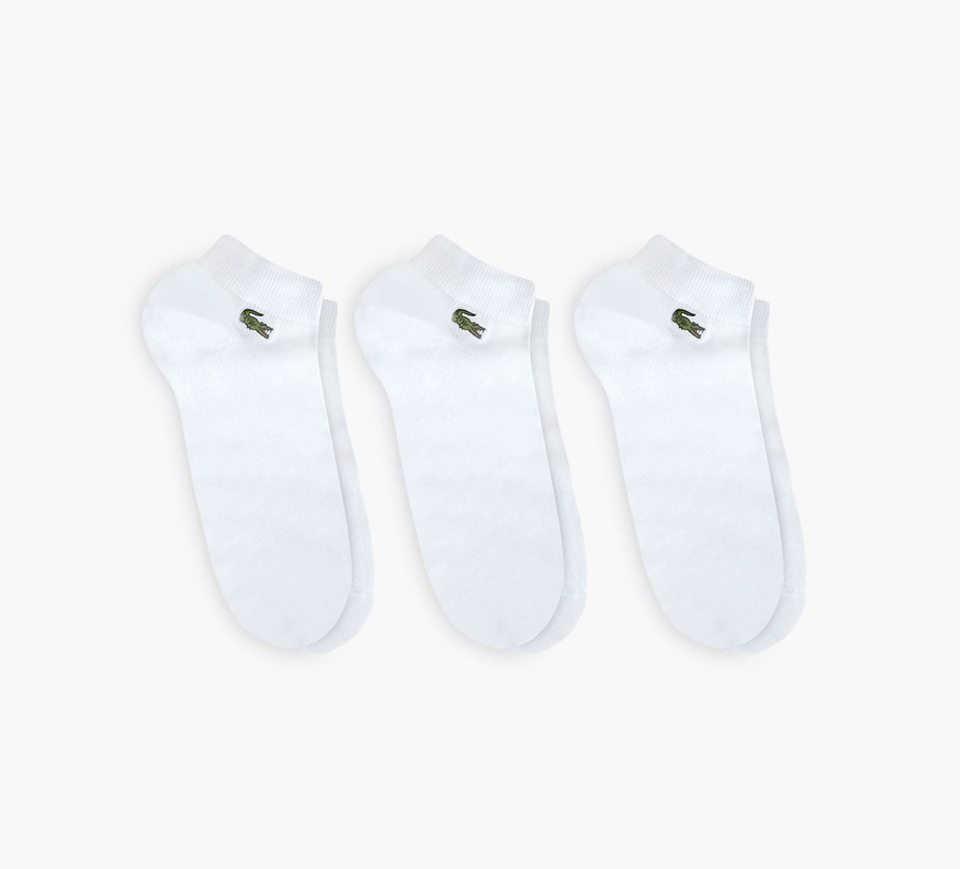 LACOSTE UnisexAnkleSock3P in WHITE