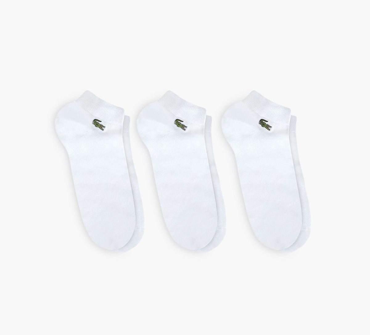 LACOSTE UnisexAnkleSock3P in WHITE