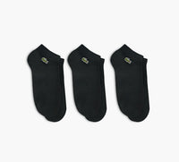 LACOSTE Lotde3pairesdechaussettesbasses en NOIR
