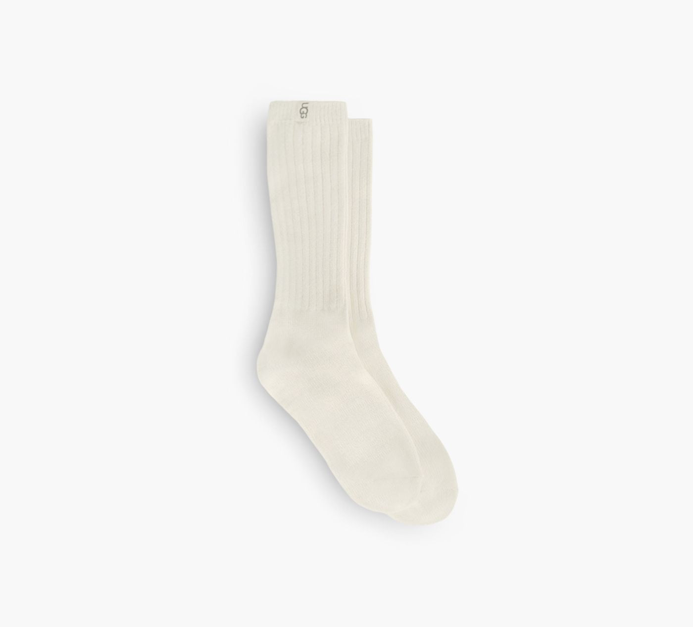 UGG RIBKNITSLOUCHYCREWSOCK in WHITE