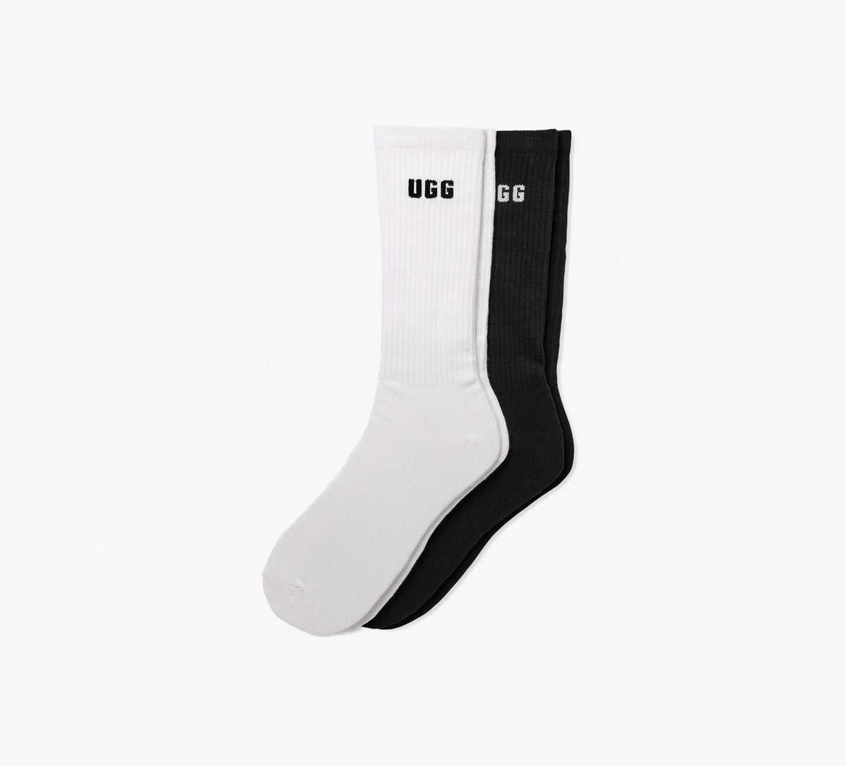 UGG LEANDERLOGOCREW2PACK in BLACK