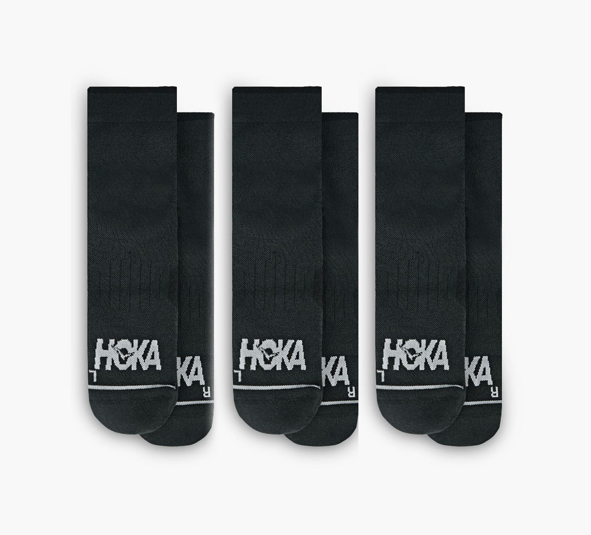 HOKA CHAUSSETTESDECOURSE343PAIRES en NOIR